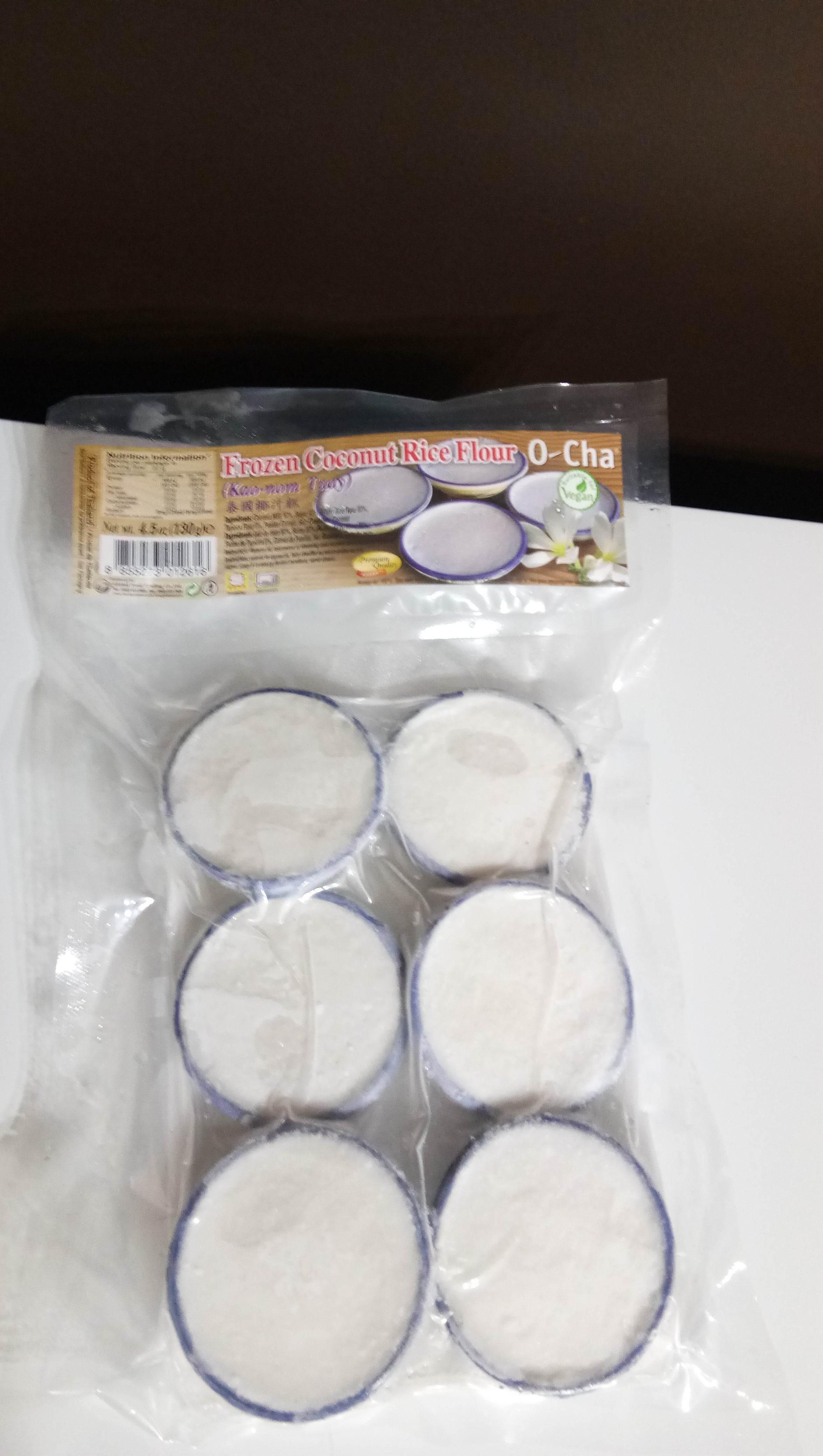 O Cha Frozen Coconut Rice Flour Kanom Tuay 130g Chiang